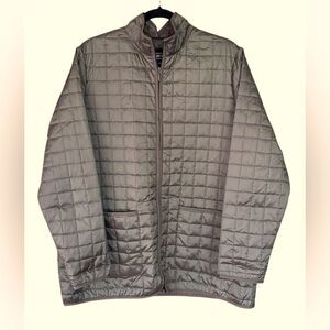 Lands' End Womens Quilted Insulated Lightweight Barn Chore Jacket, Brown Size XL